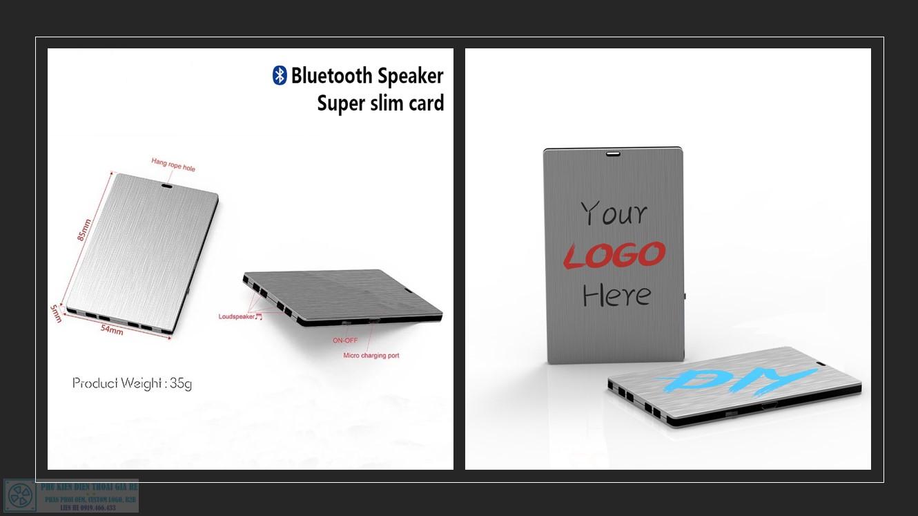 loa không dây bluetooth siêu mỏng in logo doanh nghiệp quà tăng cao cấp